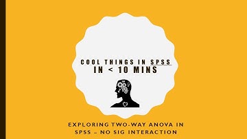 Two Way (Factorial) ANOVA -  No Interaction - SPSS