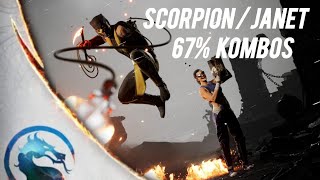 Scorpion\/Janet Cage 67% (4K 60FPS) Combo Video (KAMEO KOMBOS) - MK1