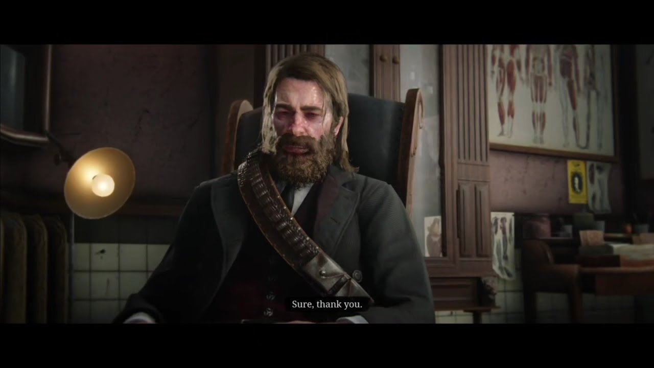 Red Dead Redemption 2 Arthur Morgan Sick scene high honor