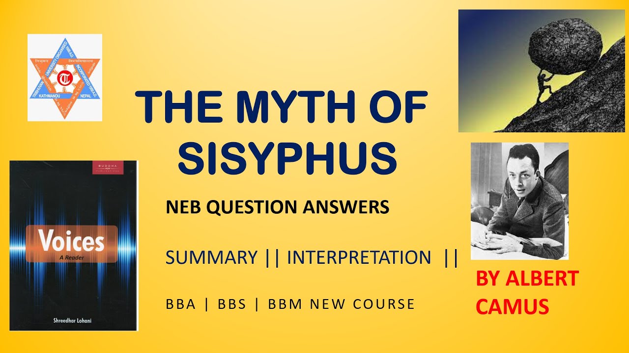The Myth of Sisyphus by Albert Camus summary in Nepali BBA/BBS/BBM VOICES |THE MYTH OF SISYPHUS|