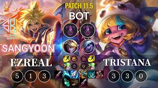 SRB Sangyoon Ezreal vs Tristana Bot - KR Patch 11.5