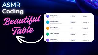 ASMR HTML | No Talking, Just Coding a Beautiful Table