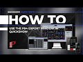 How to Use the FB4 Export Window in QuickShow
