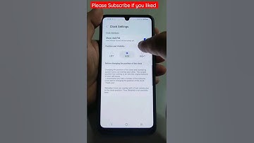 hide or show clock on top indicator row of Samsung phone || customize clock settings #shorts #clock