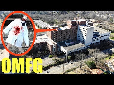 you will not believe what my drone caught on camera at this abandoned mental hospital (disturbing)