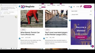 BlogData Blog WordPress Theme Sticky Sidebar