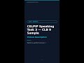 What does a perfect CLB 9 CELPIP Speaking Task 3 (Describe a Picture) response look like?
