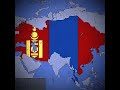 All territories ever occupied by each Asian Countries #shorts #edit #country #history #empire #map