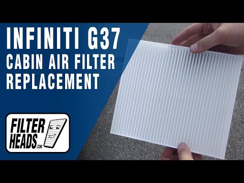 How to Replace Cabin Air Filter 2009 Infiniti G37