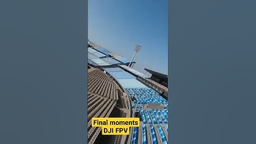Final moments from my DJI FPV. Problem caused by drone system error and now I got new one from DJI.