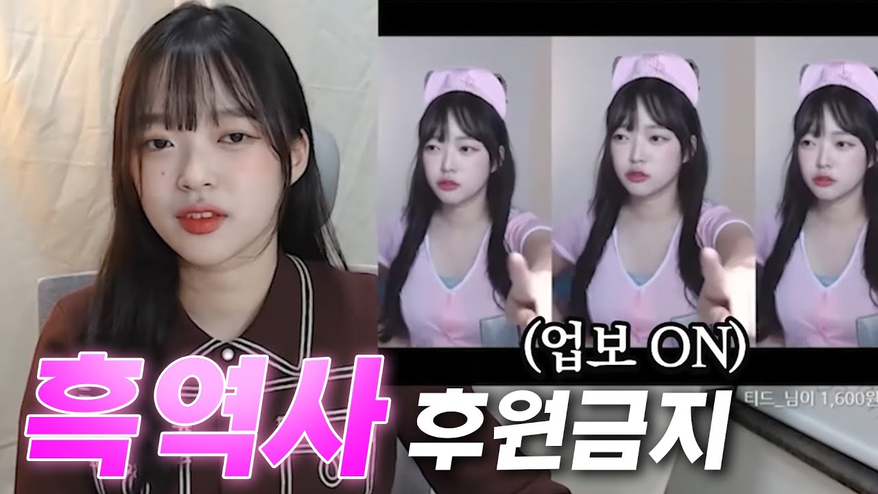 여캠시절 뽀구미의 수치스러운 후원 반응 모음집