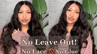 I’M SHOOK!! NO LEAVE OUT BODY WAVE V PART WIG ft. UNICE HAIR screenshot 5