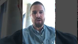 Stephen Amell  I'm prepared to sign postcards with Robbie Amell / CODE 8 postcards