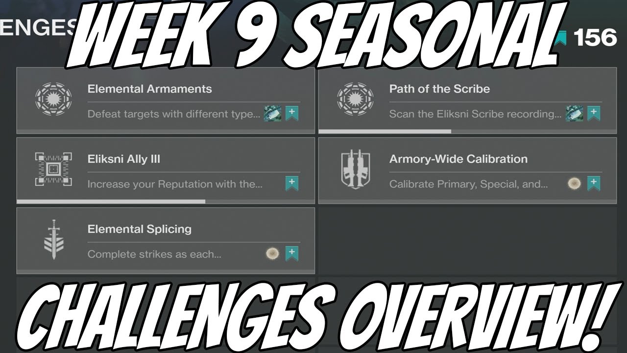 Week 9 Seasonal Challenges Overview! (Destiny 2 Season of The Splicer