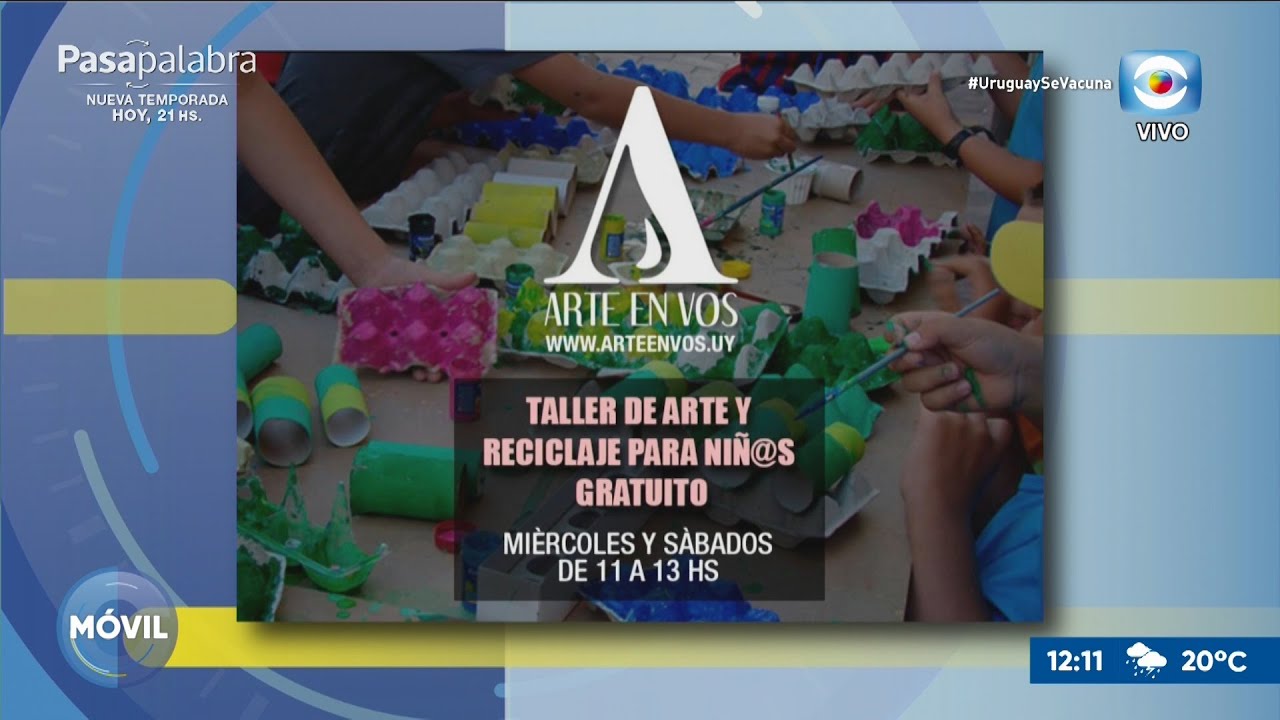 Curso de arte y reciclaje para niños en Arte en Vos