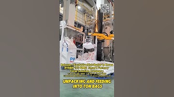 CMT Palletizing Robot Unpacking & feeding into tons bags😎 #palletizer #automation#depalletizing #ma