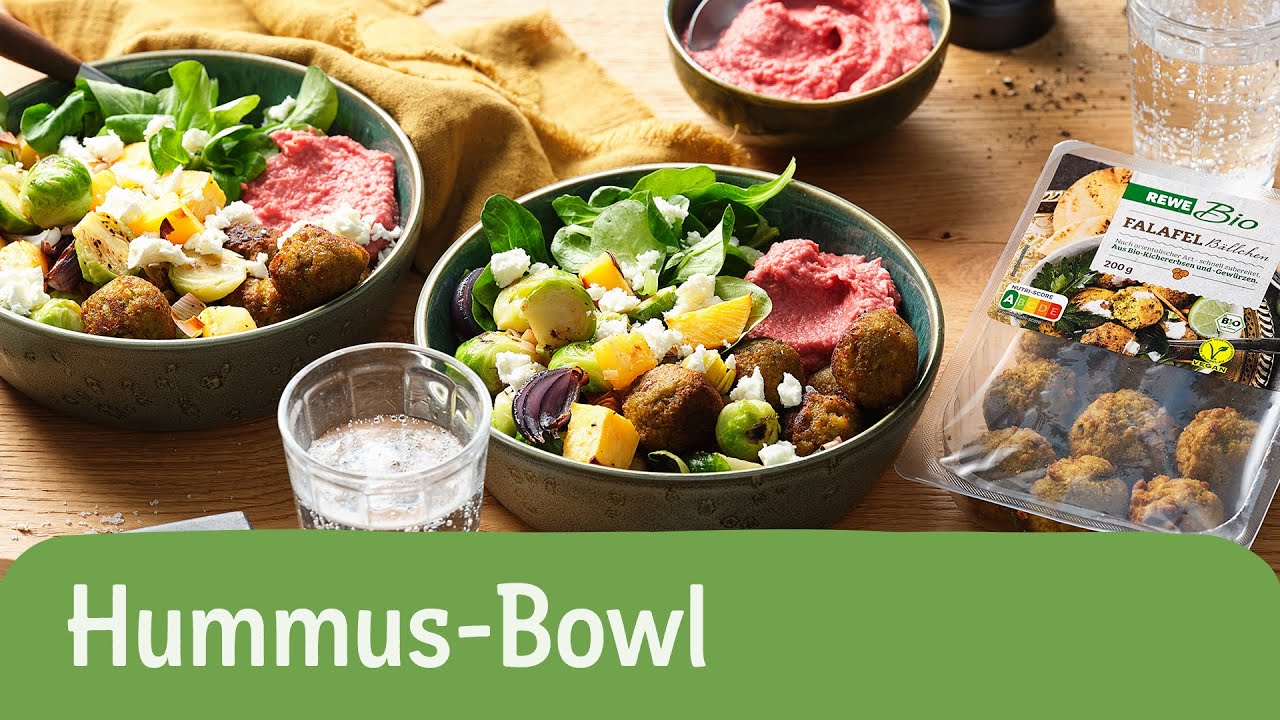 Hummus Bowl mit Ofengemüse | REWE Deine Küche