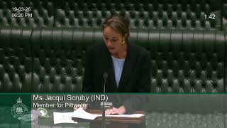 Famous Private Members Statement - Shark Management - Jacqui Scruby Mp 19 March 2026 Wealth
