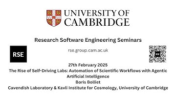 The Rise of Self-Driving Labs: Automation of Scientific Workflows with Agentic AI - Boris Bolliet