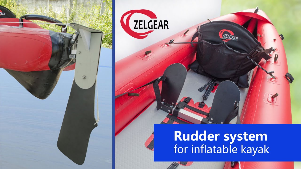 pistol magasin kompleksitet How to install the rudder system on inflatable kayak Spark Zelgear - YouTube