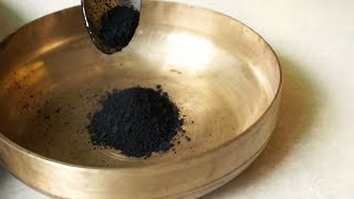 The Art Of Making Kajal (Collyrium) | The Traditional Indian Way | Blackest Black