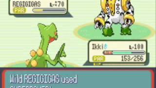 Pokemon Ruby Destiny-Catching Regigigas