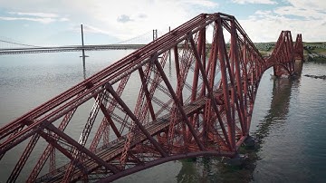 Forth Bridges 3D model animations