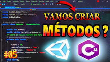 UNITY3D PROGRAMAÇÃO C# | Criar MÉTODOS na Unity 3D