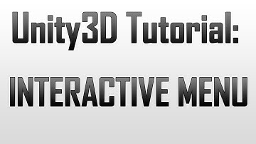 [Unity 4] Creating an interative 3D Menu (JavaScript)