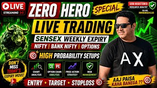 Zero hero Live Trading Nifty SENSEX | Live Trading | Banknifty Analysis | 15-June | #livetrading