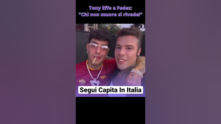 Fedez e Tony Effe insieme da ridere 🤣