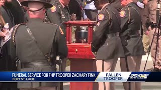 Family and friends gather to remember Florida Highway Patrol trooper killed in I-95 crash