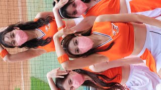 프로야구 한화 치어리더 김연정,이미래,김새별,김해리 220612 직캠1 댄스공연 Eleven by Ive(아이브)