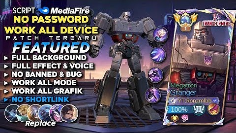 Script Skin Granger Transformer Megatron No Password MediaFire | Full Effect Voice - Patch Terbaru