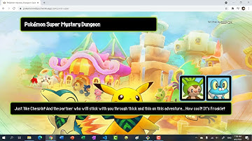 Pokémon Super Mystery Dungeon Quiz Demo (HTML, CSS, JavaScript, Python, Flask)