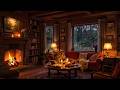 A Cozy Evening By The Fireplace Smooth Jazz Instrumental In Warm Cabin Corner For Relaxation