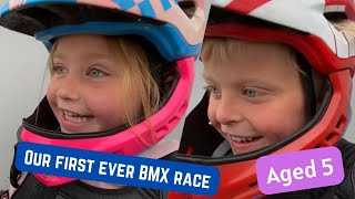 Our first ever race at Cornwall BMX racing club
