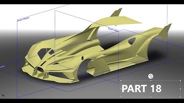 how to design Bugatti Bolide in solidworks part 18