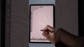 Watercolor flower drawing #shorts , Digital watercolor sunflower painting for beginners, IBIS PAINTX
