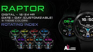 RAPTOR - Wear OS Digital Watch Face screenshot 5