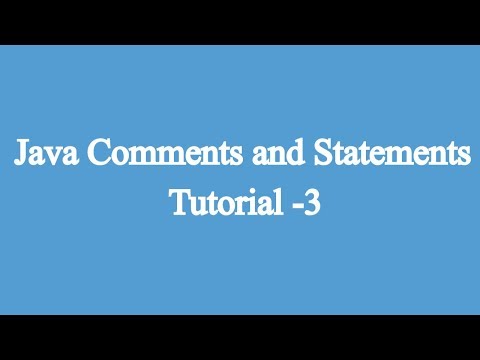 3.Comments & Statements in Java | Javascript for beginners