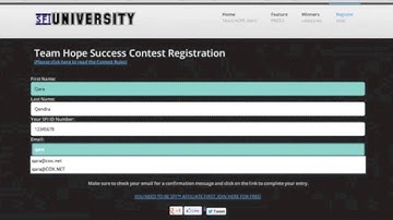 SFI University Contest Registration