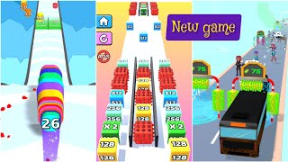 jellyrun 2048,bus stack running game 3d,smash runner, shoe evolution all levels gameplay walkthrough screenshot 4