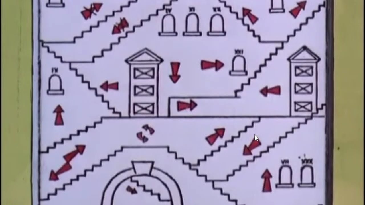 asterix and the 12 tasks (the stiers scean) but i put spongebob music over it for the funny