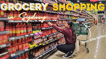 Grocery Shopping in Sydney, Australia| Trying Scan & Go Trolley for the First Time!