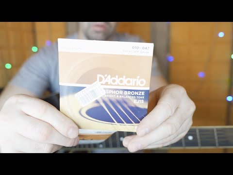 Поставил струны D'Addario - Одни из лучших струн для акустической гитары!