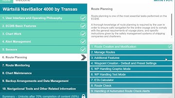 Wärtsilä NaviSailor 4000 by Transas   Route planning