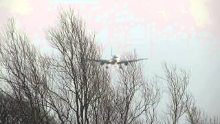 Jet2 aborts landing in windy conditions at Leeds Bradford airport