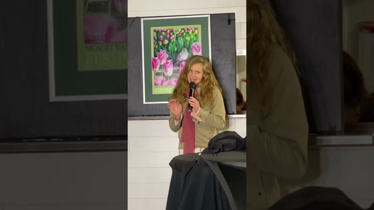 2023 Skagit Valley Tulip Festival Poster Unveiling | Art by Kerry Clavadetscher