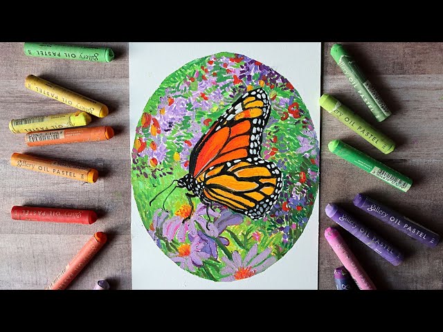 Art for Kids and Beginners: Create a Monarch Butterfly with Oil Pastels, Em Winn